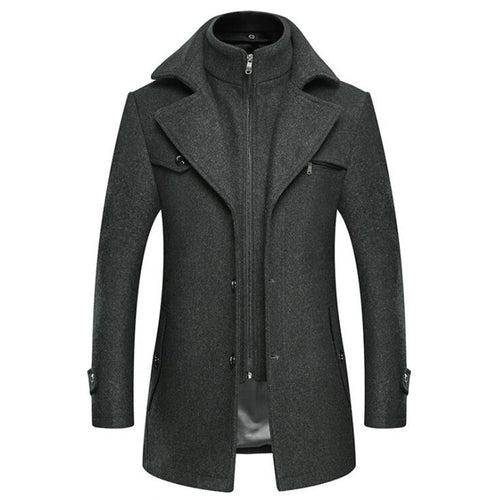 Winter Trench Coat for Men Fashion Mens Jackets