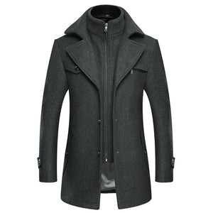 Winter Trench Coat for Men Fashion Mens Jackets